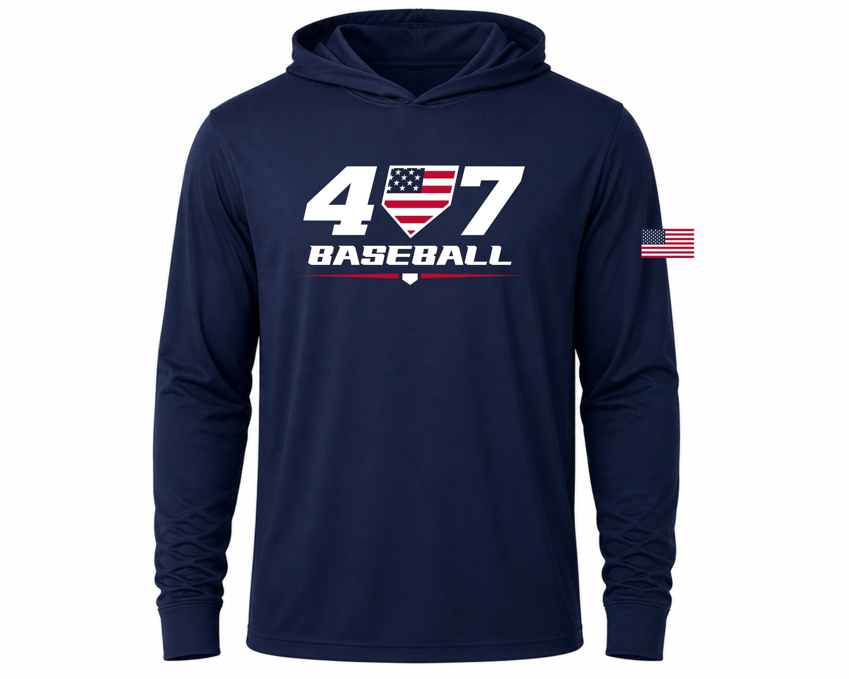 Navy Dri Fit Lightweight Hoodie