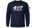 Navy Dri Fit Long sleeve