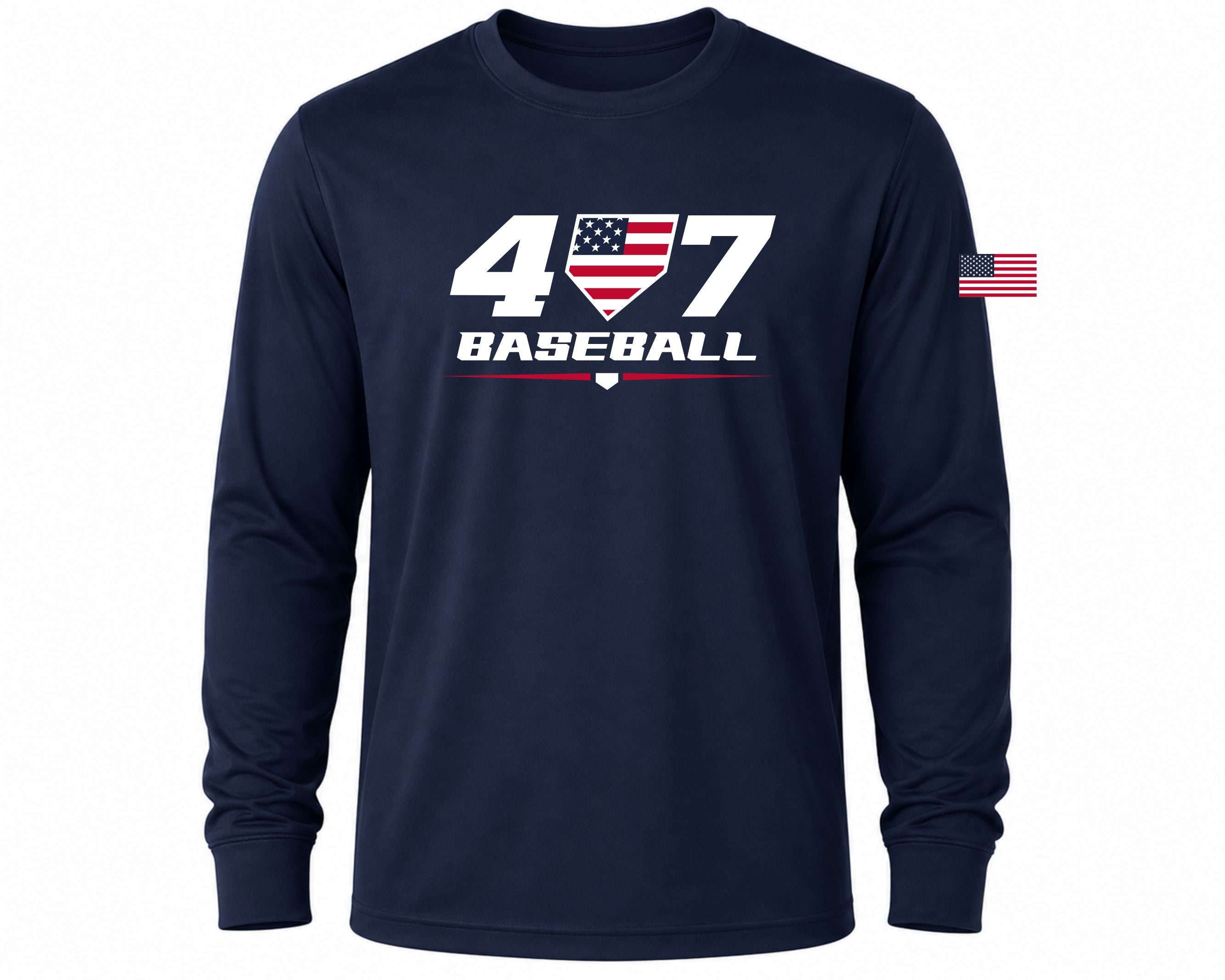 Navy Dri Fit Long sleeve