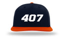 Flexfit Hat Navy Red and White