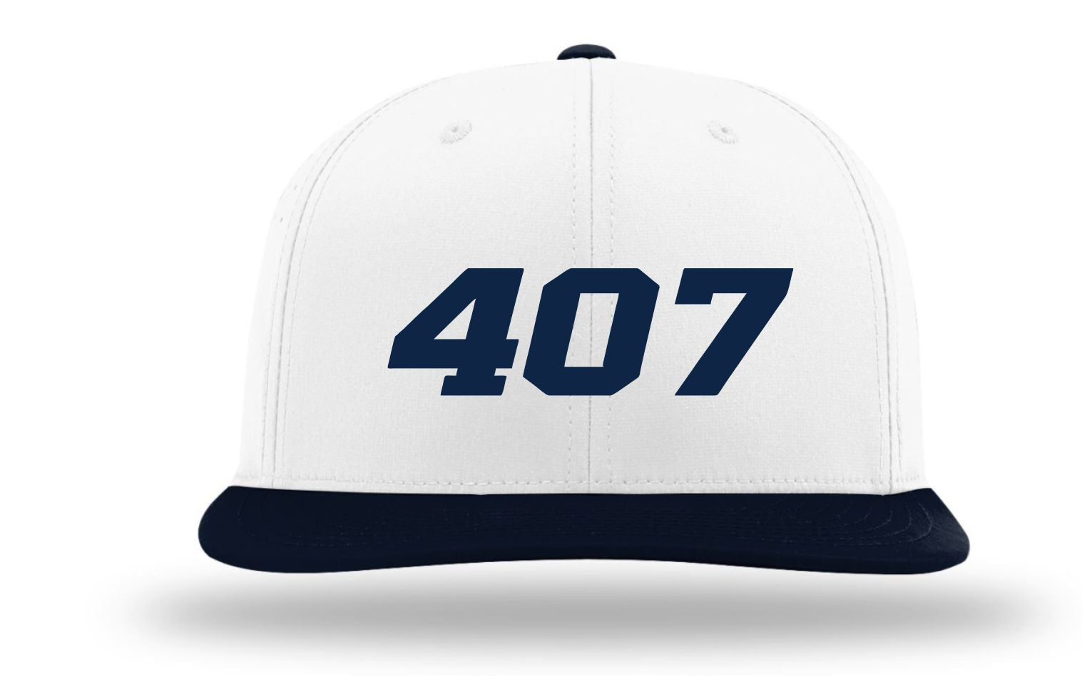 Flexfit Hat White and Navy